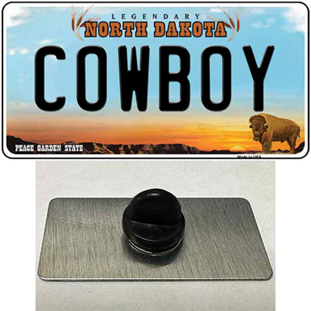 Cowboy North Dakota Wholesale Novelty Metal Hat Pin