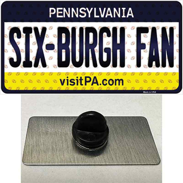 Six Burgh Fan Pennsylvania Wholesale Novelty Metal Hat Pin