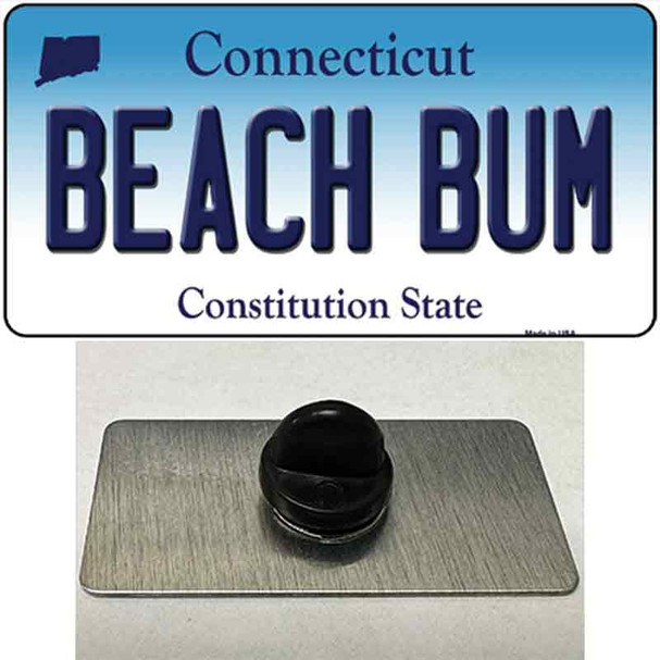 Beach Bum Connecticut Wholesale Novelty Metal Hat Pin