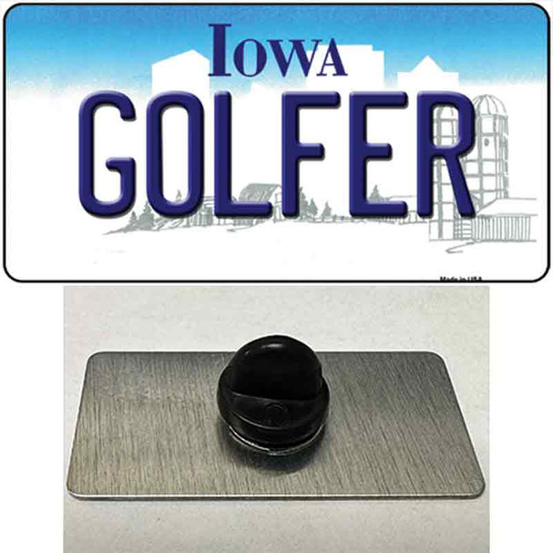 Golfer Iowa Wholesale Novelty Metal Hat Pin
