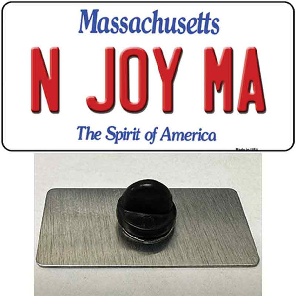N Joy MA Massachusetts Wholesale Novelty Metal Hat Pin