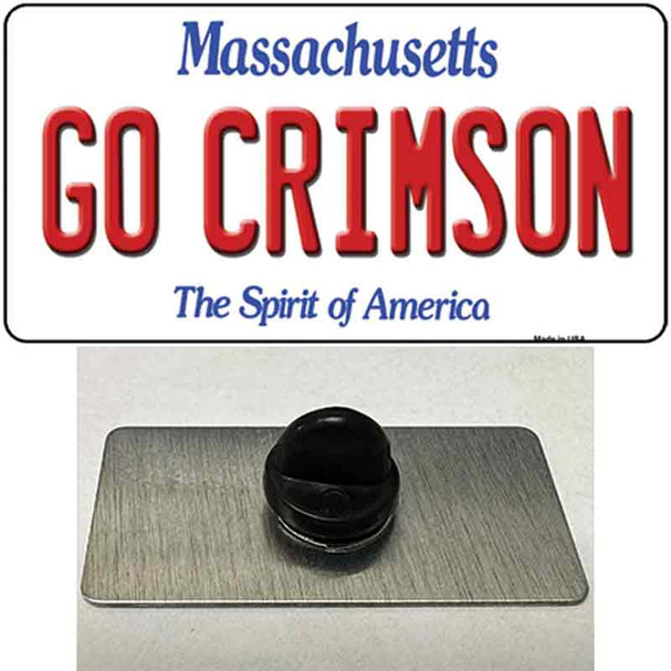 Go Crimson Massachusetts Wholesale Novelty Metal Hat Pin