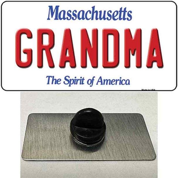 Grandma Massachusetts Wholesale Novelty Metal Hat Pin