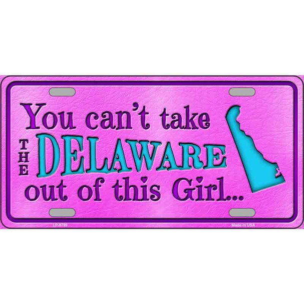 Delaware Girl Novelty Wholesale Metal License Plate