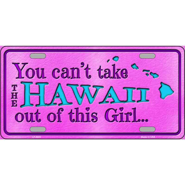 Hawaii Girl Novelty Wholesale Metal License Plate