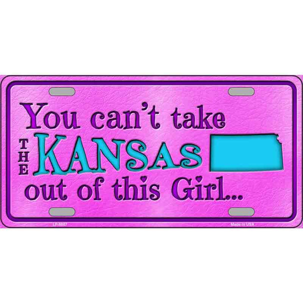 Kansas Girl Novelty Wholesale Metal License Plate