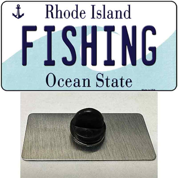 Fishing Rhode Island State Wholesale Novelty Metal Hat Pin