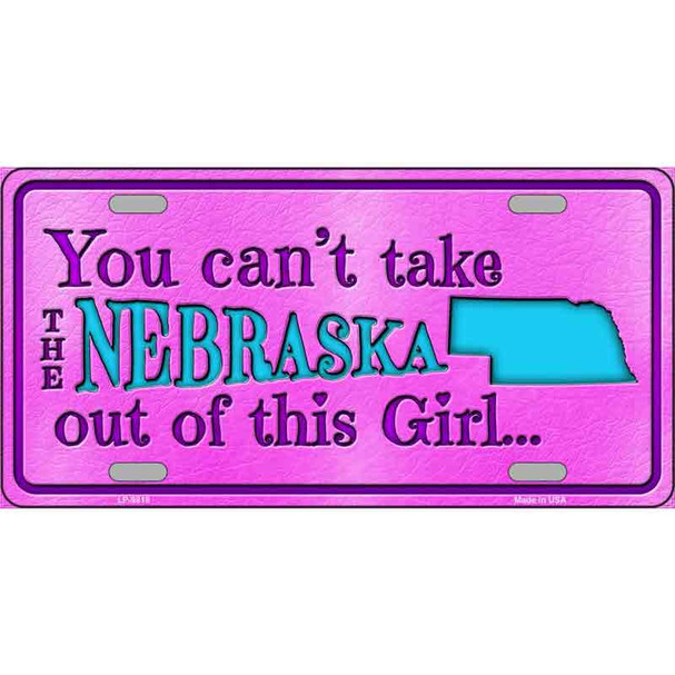 Nebraska Girl Novelty Wholesale Metal License Plate