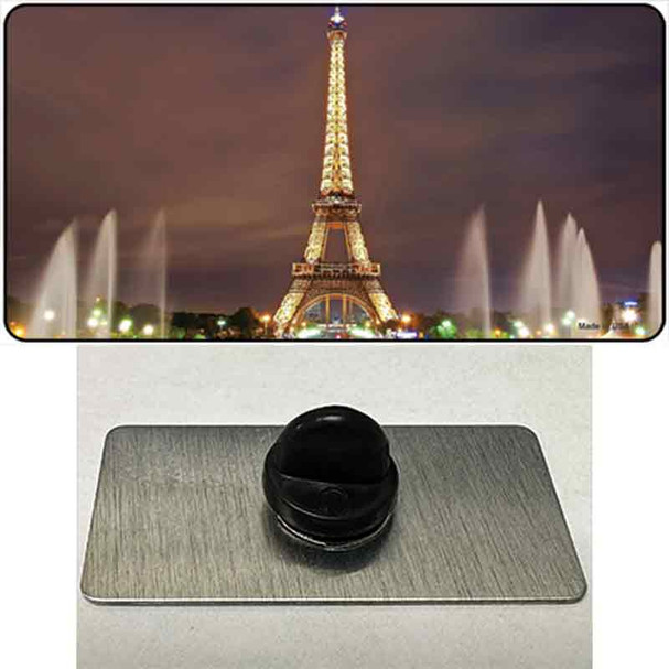 Eiffel Tower Night With Fountain Wholesale Novelty Metal Hat Pin
