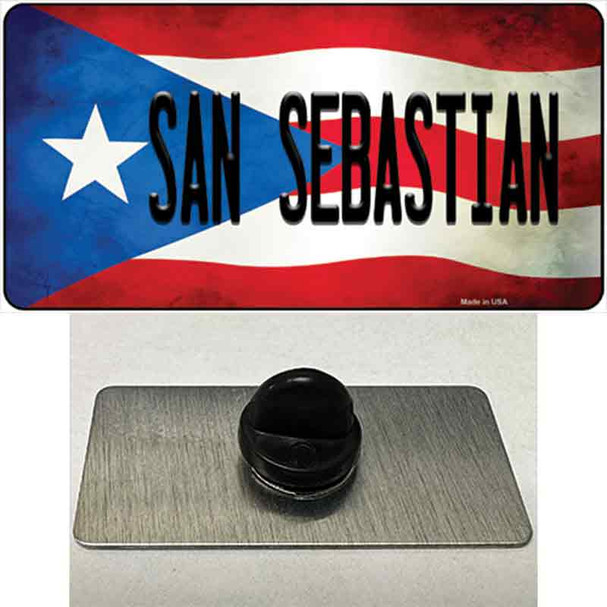 San Sebastian Puerto Rico Flag Wholesale Novelty Metal Hat Pin