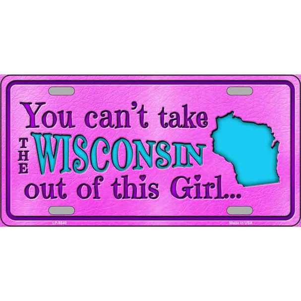 Wisconsin Girl Novelty Wholesale Metal License Plate