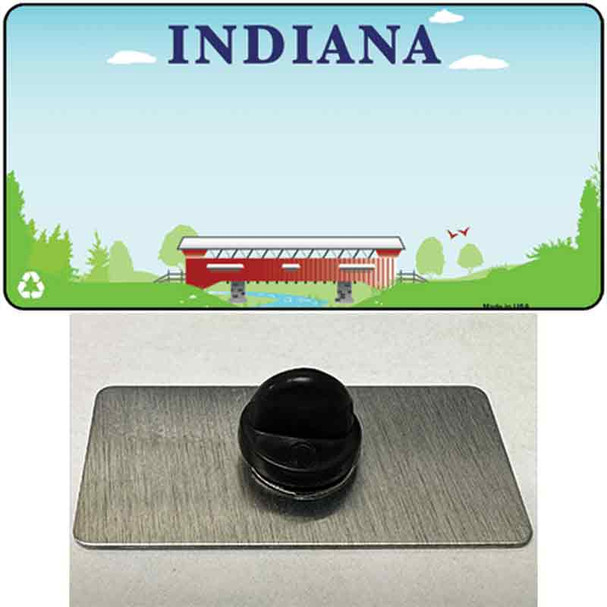 Indiana Recycle State Blank Wholesale Novelty Metal Hat Pin