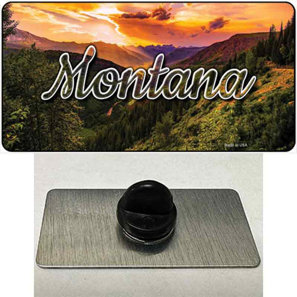 Montana Forest Sunset State Wholesale Novelty Metal Hat Pin