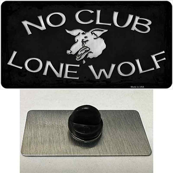 No Club Lone Wolf Wholesale Novelty Metal Hat Pin