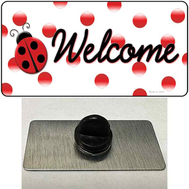 Welcome Ladybug Wholesale Novelty Metal Hat Pin