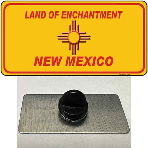 New Mexico Blank Yellow State Wholesale Novelty Metal Hat Pin