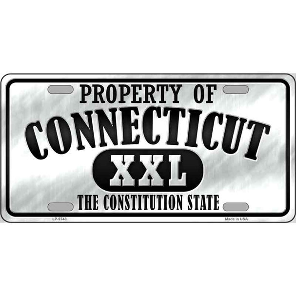 Property Of Connecticut Novelty Wholesale Metal License Plate