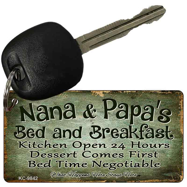Nana And Papas Bed And Breakfast Wholesale Novelty Key Chain