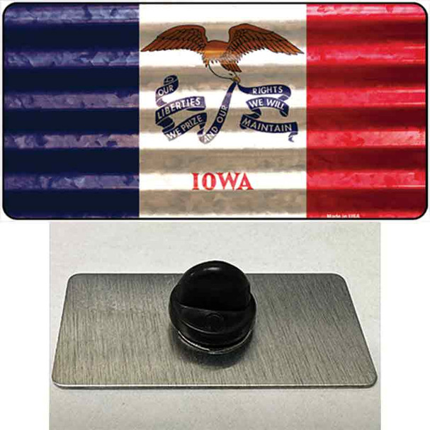 Iowa Corrugated Flag Wholesale Novelty Metal Hat Pin