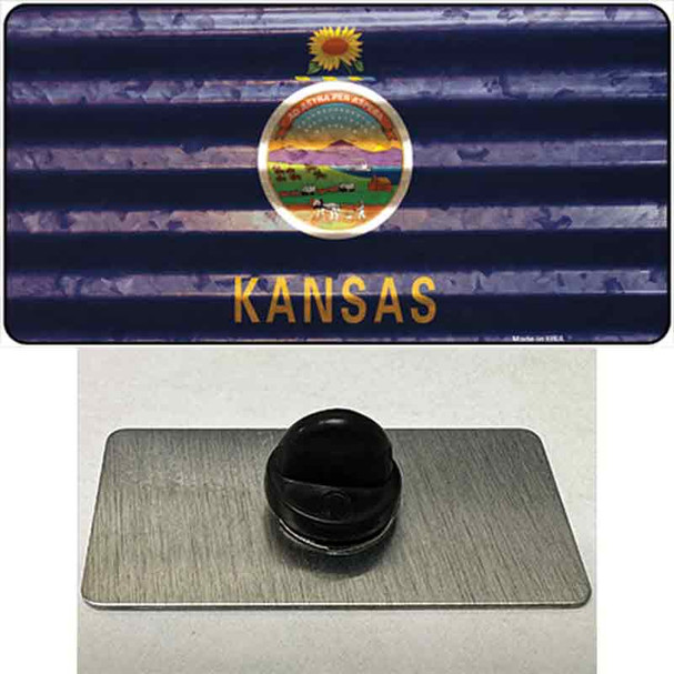 Kansas Corrugated Flag Wholesale Novelty Metal Hat Pin