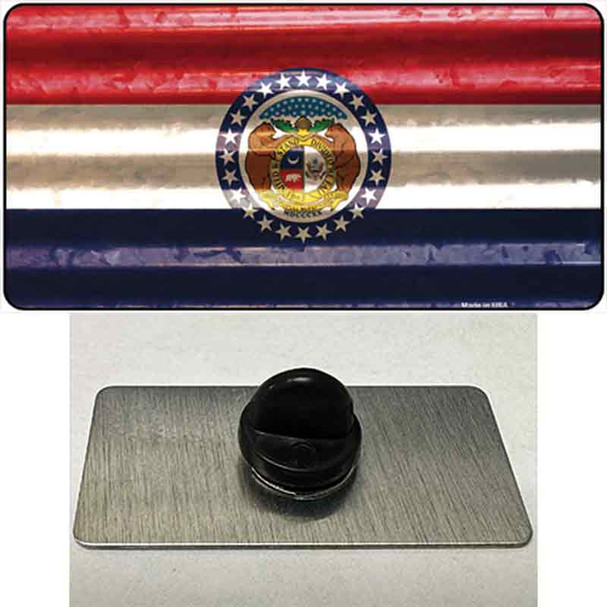 Missouri Corrugated Flag Wholesale Novelty Metal Hat Pin