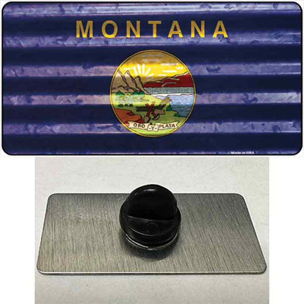 Montana Corrugated Flag Wholesale Novelty Metal Hat Pin