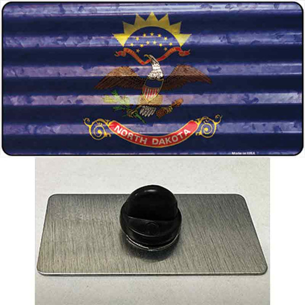 North Dakota Corrugated Flag Wholesale Novelty Metal Hat Pin