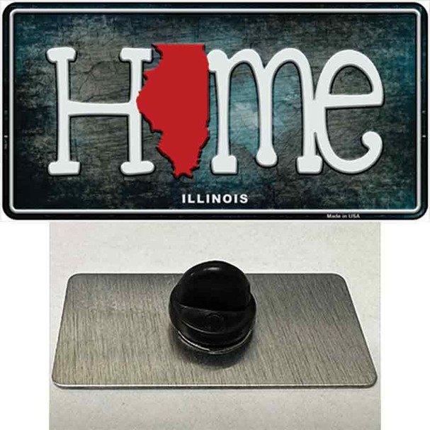 Illinois Home State Outline Wholesale Novelty Metal Hat Pin