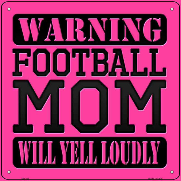 Football Mom Wholesale Novelty Metal Square Sign