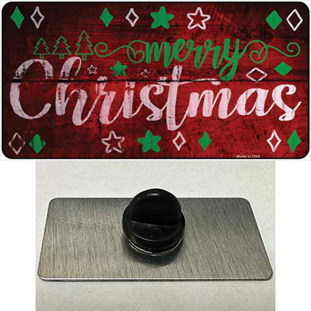 Merry Christmas Red Wholesale Novelty Metal Hat Pin