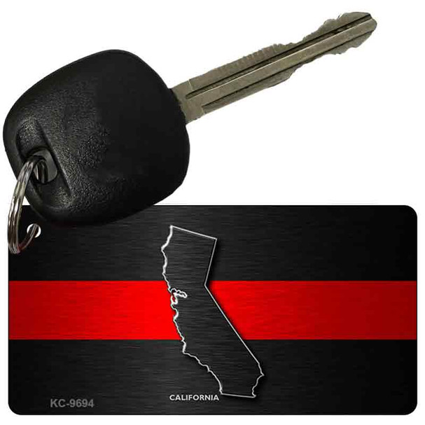 California Thin Red Line Wholesale Novelty Key Chain