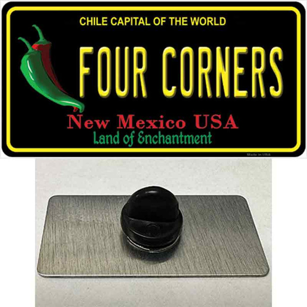 Four Corners New Mexico Black Wholesale Novelty Metal Hat Pin