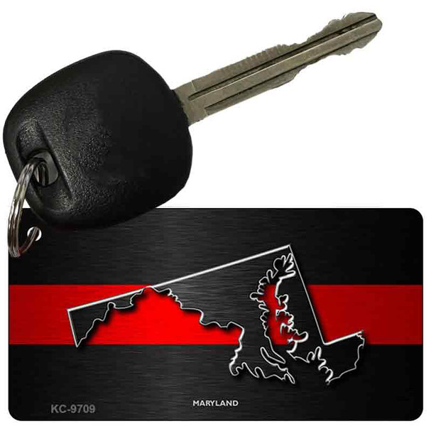 Maryland Thin Red Line Wholesale Novelty Key Chain