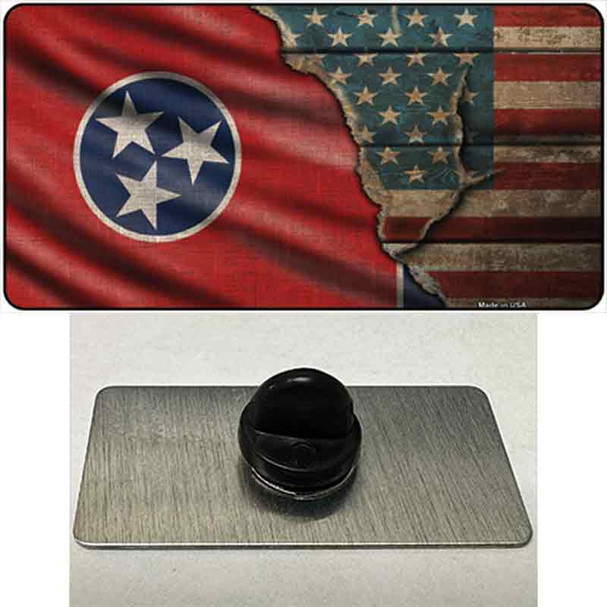 Tennessee/American Flag Wholesale Novelty Metal Hat Pin