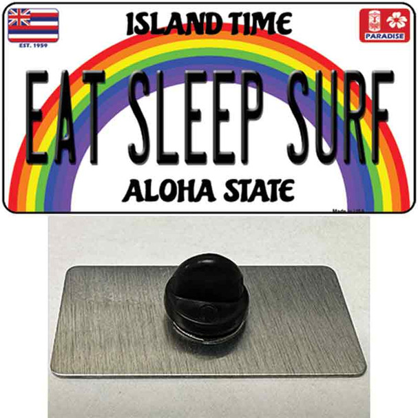 Eat Sleep Surf Hawaii Wholesale Novelty Metal Hat Pin