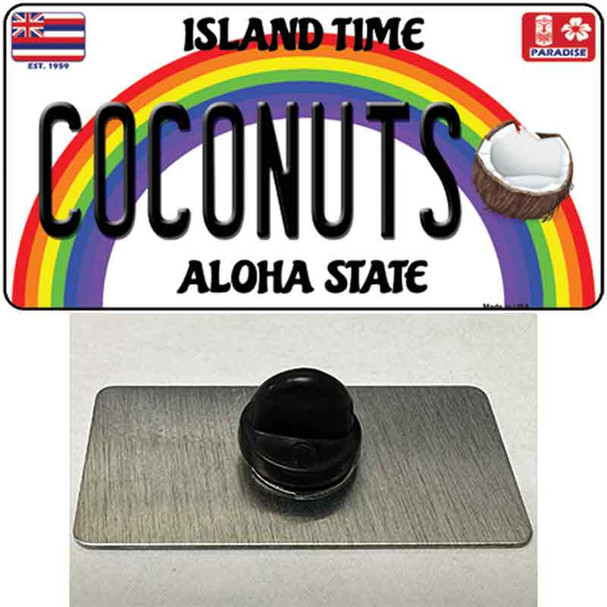 Coconuts Hawaii Wholesale Novelty Metal Hat Pin