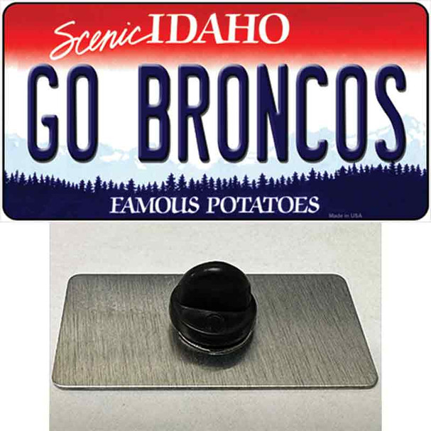 Go Broncos Wholesale Novelty Metal Hat Pin