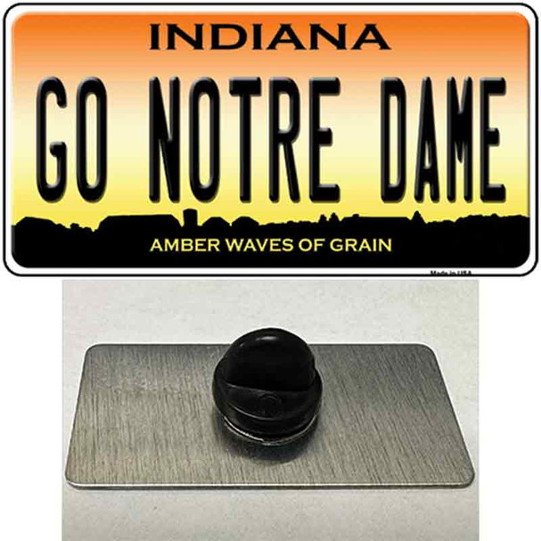 Go Notre Dame Wholesale Novelty Metal Hat Pin Tag