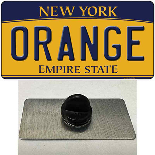Orange Wholesale Novelty Metal Hat Pin