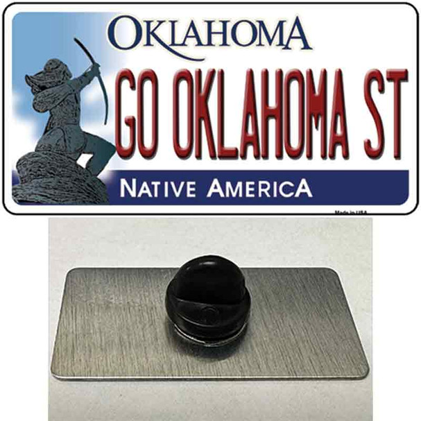 Go Oklahoma State Wholesale Novelty Metal Hat Pin