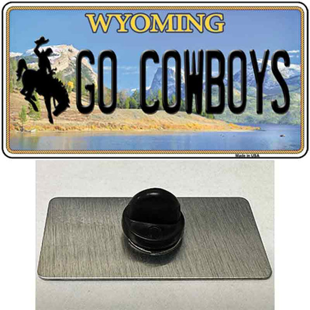 Go Cowboys Wyoming Wholesale Novelty Metal Hat Pin