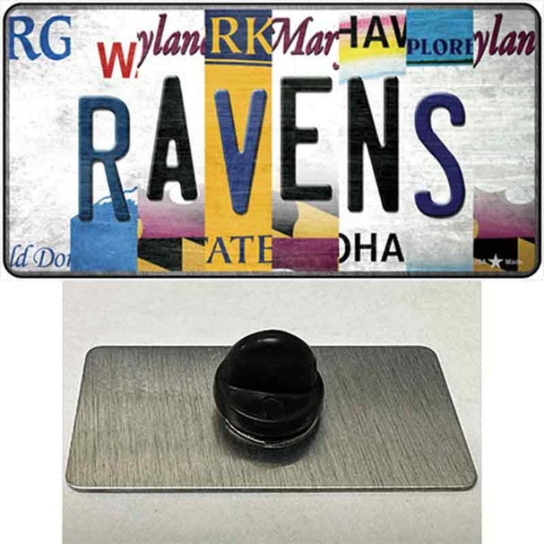 Ravens Strip Art Wholesale Novelty Metal Hat Pin Tag