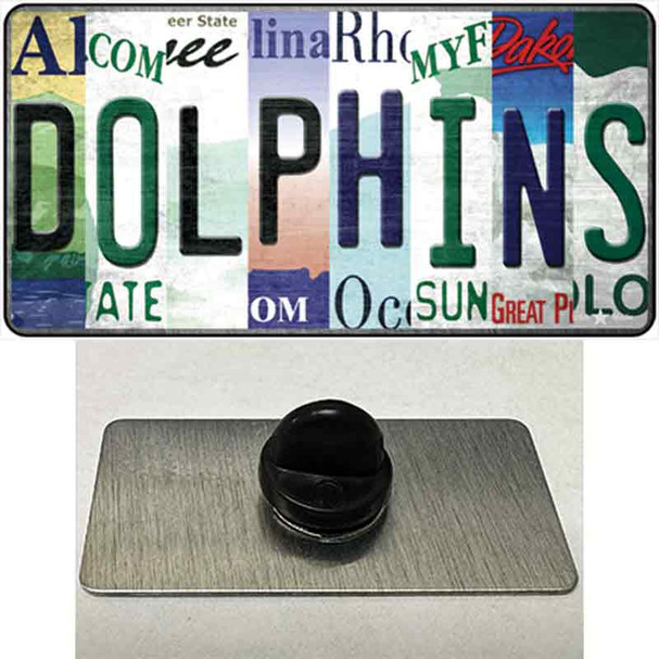Dolphins Strip Art Wholesale Novelty Metal Hat Pin Tag