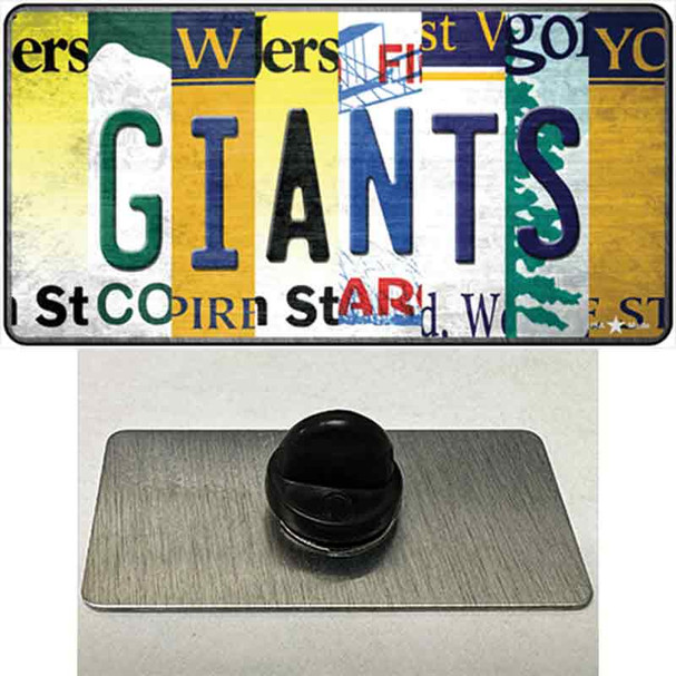 Giants Strip Art Wholesale Novelty Metal Hat Pin Tag