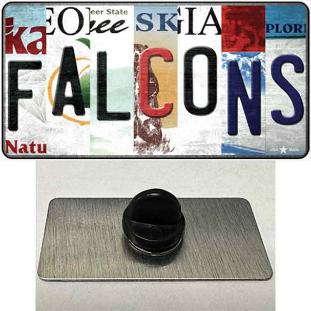 Falcons Strip Art Wholesale Novelty Metal Hat Pin Tag