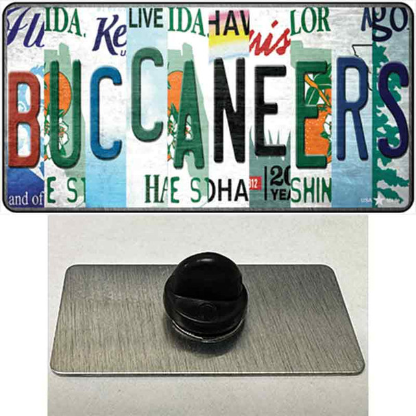 Buccaneers Strip Art Wholesale Novelty Metal Hat Pin Tag