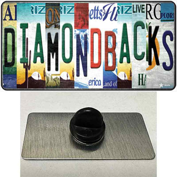 Diamondbacks Strip Art Wholesale Novelty Metal Hat Pin Tag