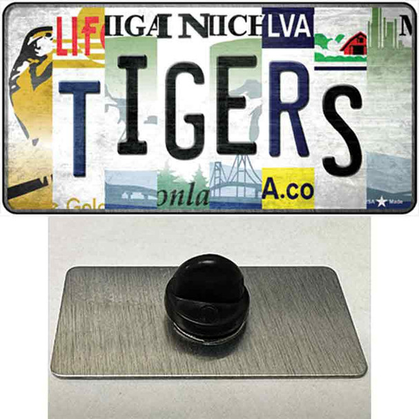 Tigers Strip Art Wholesale Novelty Metal Hat Pin Tag