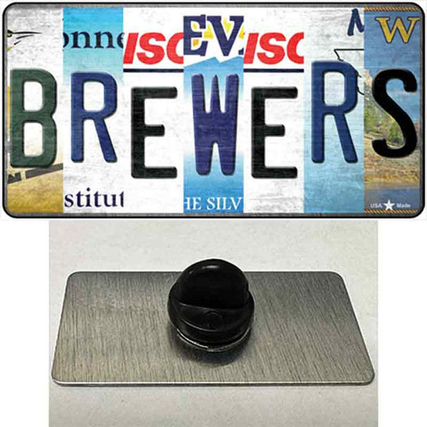 Brewers Strip Art Wholesale Novelty Metal Hat Pin Tag