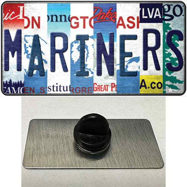 Mariners Strip Art Wholesale Novelty Metal Hat Pin Tag